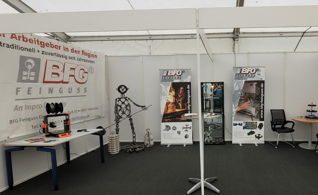 Ein Bild des Messestands auf der  Gildemesse